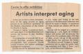Clipping: [Clipping: Artists interpret aging]