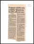 Clipping: [Clipping: Federal AIDS cuts could be 'disastrous' health official sa…