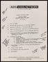 Primary view of [Project advisory committee meeting agenda, March 31, 1989]