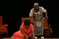Photograph: [Actress cries on floor during CAST's "Flowers do Grow in the City" p…
