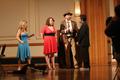 Photograph: [Photograph of five performers at murder mystery dinner 2]
