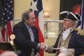 Primary view of [Mike Petridis presents award to Robert Kittrell at TXSSAR Dallas Chapter meeting, 2]