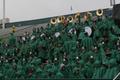 Photograph: [North Texas Green Brigade Marching Band in the stands at football ga…