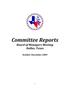 Report: [TXSSAR Committee Reports: October - November, 2009]