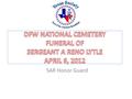 Primary view of DFW National Cemetery -- Funeral of Sergeant A. Reno Ltyle: April 6, 2012