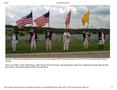 Primary view of [Honor Guard presents colors for Robert E. Thomas at DFW National Cemetery]
