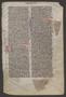 Thumbnail image of item number 1 in: '[Manuscript Leaf of James I from Latin Bible 13th Century, England or France?]'.