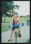 Photograph: [Cyclist wearing snorkeling gear: Lone Star Ride 2003 event photo]