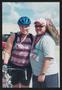 Photograph: [A cyclist hugging a volunteer: Lone Star Ride 2004 event photo]