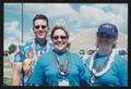 Primary view of [Crew member trio in blue: Lone Star Ride 2004 event photo]