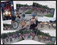 Photograph: [LSR photo collage of large crowds of cyclists and motorcyclists in a…
