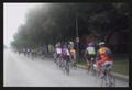Primary view of [Cyclists biking down a road with their backs to the camera: Lone Star Ride event photo]