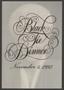 Primary view of [A Black Tie Dinner invitation]