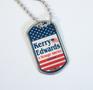 Photograph: [Kerry and Edwards "A Stronger America" Campaign Dogtag]
