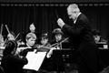 Photograph: [Anshel Brusilow conducts violinists]