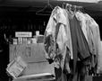 Primary view of [Clothes hanging in the Turner and Dingee Food Store]