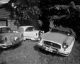 Photograph: [Automobiles in a yard #2]