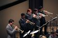 Photograph: [Trumpet players, One O'Clock Lab Band at UTA]