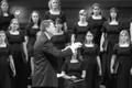 Photograph: [Dr. Alan McClung conducts Concert Choir]