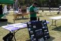 Photograph: [Table for the Sigma Lambda Beta fraternity at UNT]