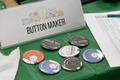 Photograph: [Sample of buttons made by the button maker]