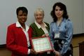 Photograph: [Elsie Wiley presents award to Denton program]