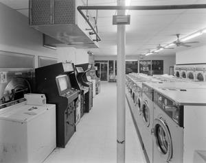 Primary view of object titled '[Interior of a Laundromat in Plano]'.