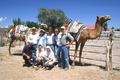 Photograph: [Randy Mallory with camel trekking group at Big Bend Ranch State Park]