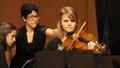 Photograph: [Ellen Pavliska and Elizabeth Trower perform Piano Quartet No. 1 in C…
