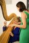 Photograph: [Jennifer Betzer teaches harp at CEMIcircles 2013]