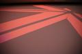 Photograph: [Red geometric lines on a dark red background]