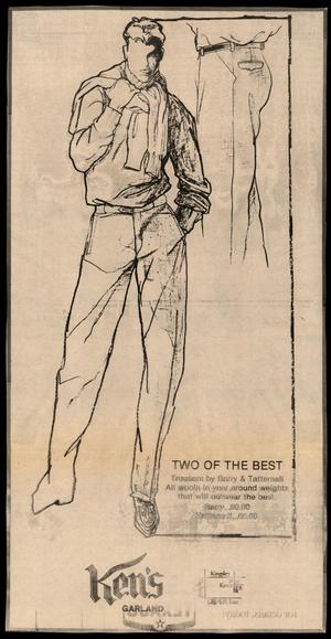 Primary view of object titled '[Advertisement: "Two Of The Best"]'.