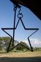 Photograph: [Rustic metal barn star at the steakhouse]
