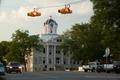 Photograph: [Tranquil Charm: Franklin County Courthouse in the Neighborhood]