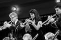 Photograph: [One O'Clock Lab Band trumpets perform at 51st Annual Fall Concert, 1]
