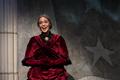 Photograph: [Brittany Jones plays the statue of Susan B. Anthony in "The Mother o…