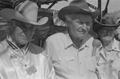 Photograph: [Three people at the Terlingua Chili Cook-Off, 1]