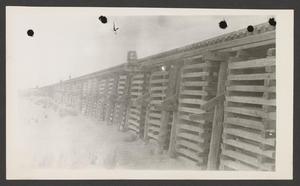 Primary view of object titled '[The side of a train bridge]'.