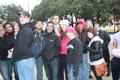 Photograph: [Group of UNT Students Smiling on Sidewalk]
