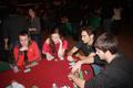 Photograph: [UNT Students at Red Poker Table]