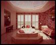 Photograph: [A home interior with a bathtub and skylight]