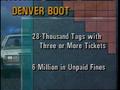 Primary view of [News Clip: Denver Boot]