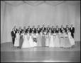 Photograph: [A Capella Choir Posing on Stage for a Photograph, December 4, 1961 #…