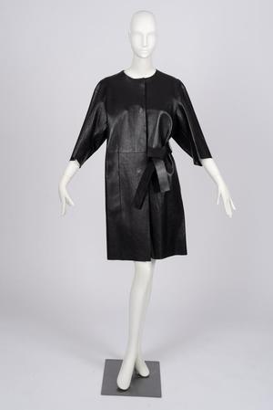Primary view of object titled 'Leather coat'.