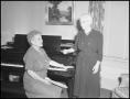 Photograph: [Elderly Females Singing, 1952]