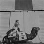 Photograph: [Side view of a model on a Neiman-Marcus camel, 4]