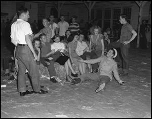 Primary view of object titled '[Students at Sadie Hawkins Dance in 1942]'.