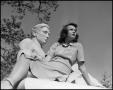 Thumbnail image of item number 1 in: '[Claudie Park on Statue]'.
