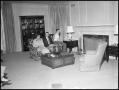 Photograph: [President's House, Interior, with members of the Matthews family]
