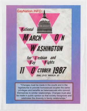 Primary view of object titled '[National March on Washington - Colored Poster]'.
